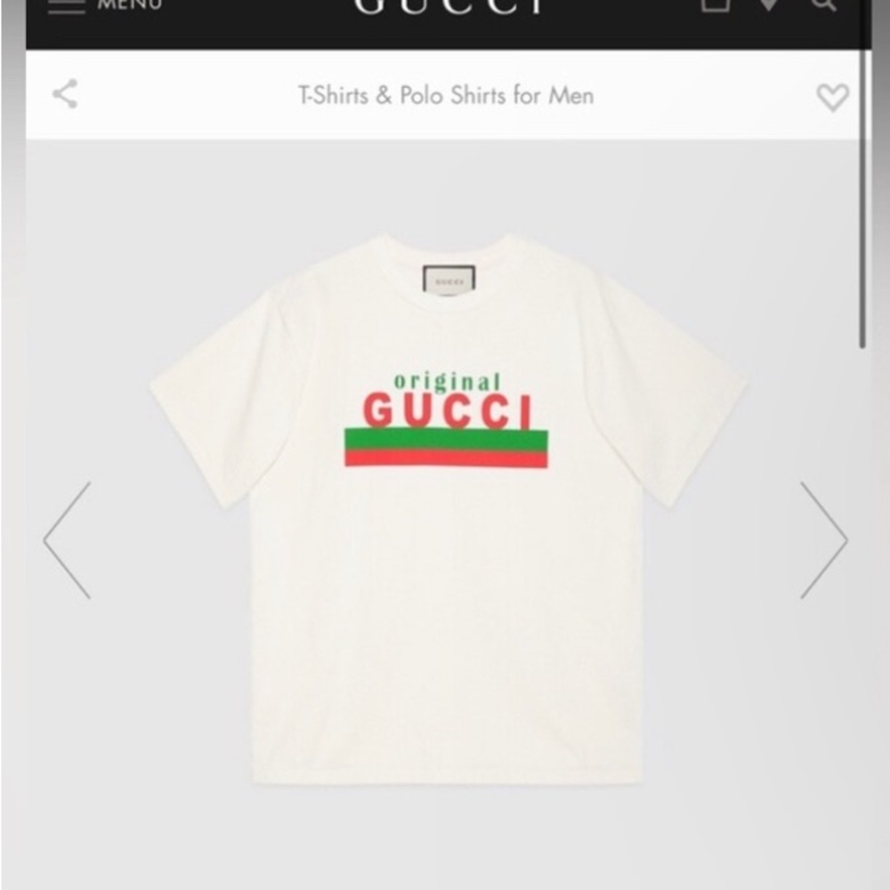EUC Original Gucci Print oversize T